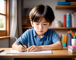 勉強する子ども